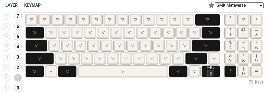 Numeric keypad overlay layer (1)