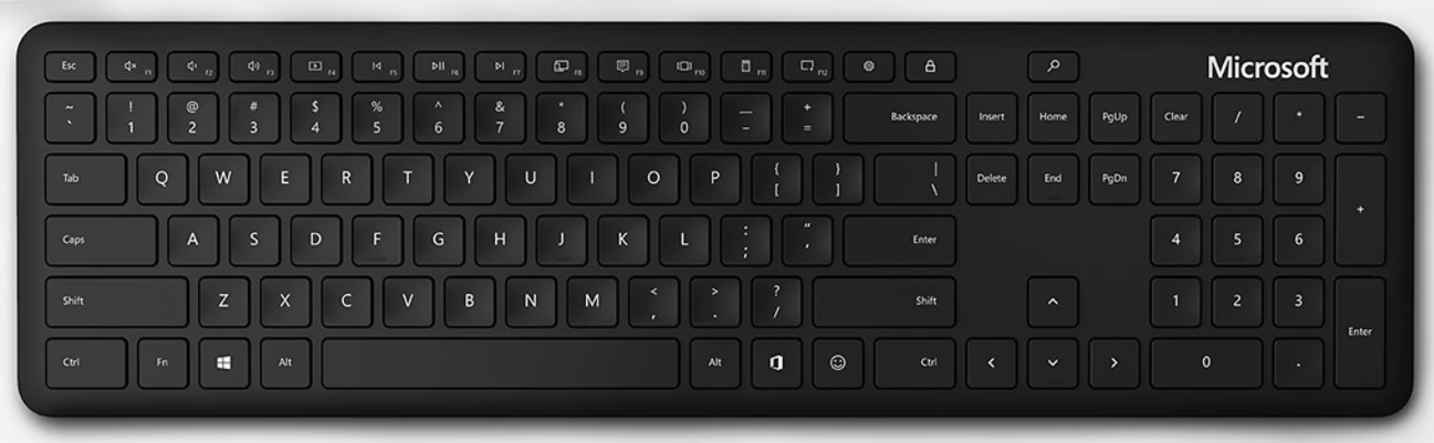 Microsoft Bluetooth® Keyboard.
