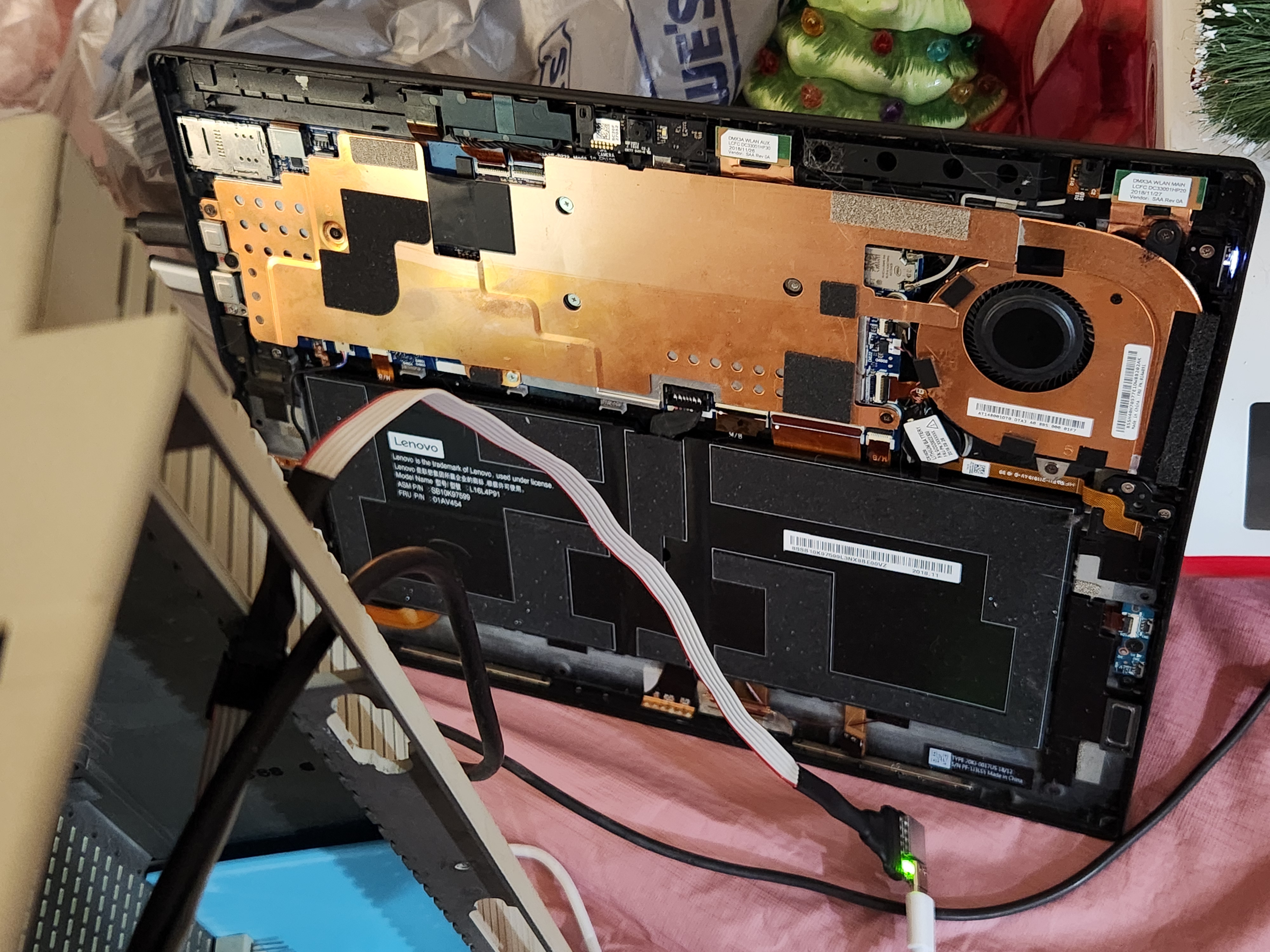 And in case anyone cares to know, the wizard behind the curtain is the guts of a Lenovo X1 Tablet Gen 3 with a Core i7 running Windows 10.  Still working out the specifics of where and how it's going inside the case.  There's also a port replicator to supply additional I/O.  But my promise to make it 100% reversible makes exposing that I/O... &quot;interesting&quot;.