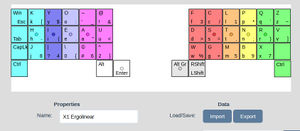 The original version of the Ergolinear layout.